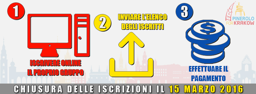 I 3 passi per iscriversi